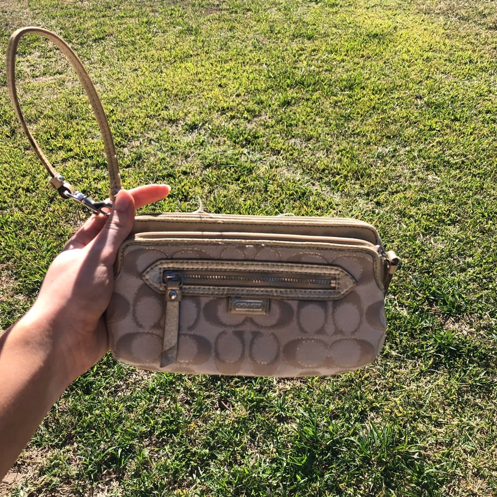 SOLD Coach wallet purse wrist bag
